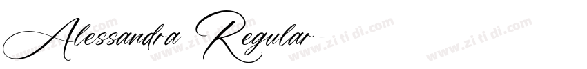 Alessandra Regular字体转换
